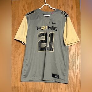 Men’s Size Large Nike Prime 2.0 Deion Sanders Jersey Gray #21 NWT